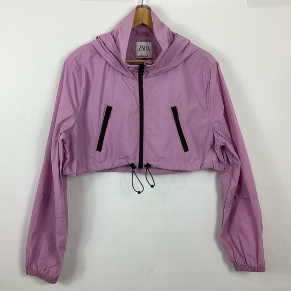 Zara Cropped Windbreaker Size XL - Picture 1 of 8